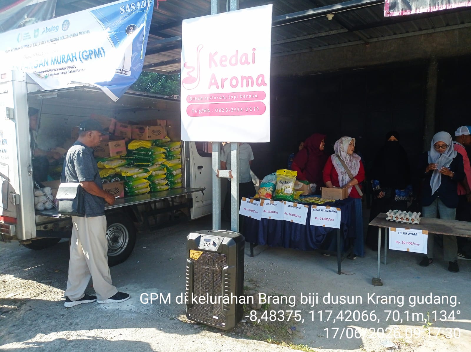 Tekan Inflasi, Dinas Ketahanan Pangan Kabupaten Sumbawa Gelar Gerakan Pangan Murah di Karang Gudang